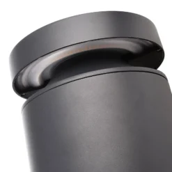 Faro bolardo luminoso LED, altura 100 cm, gris oscuro, DALI, 3.000 K