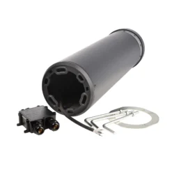 Faro bolardo luminoso LED, altura 100 cm, gris oscuro, DALI, 3.000 K