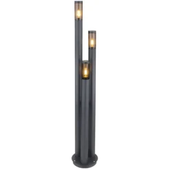 Farola Boston, 3 luces, antracita