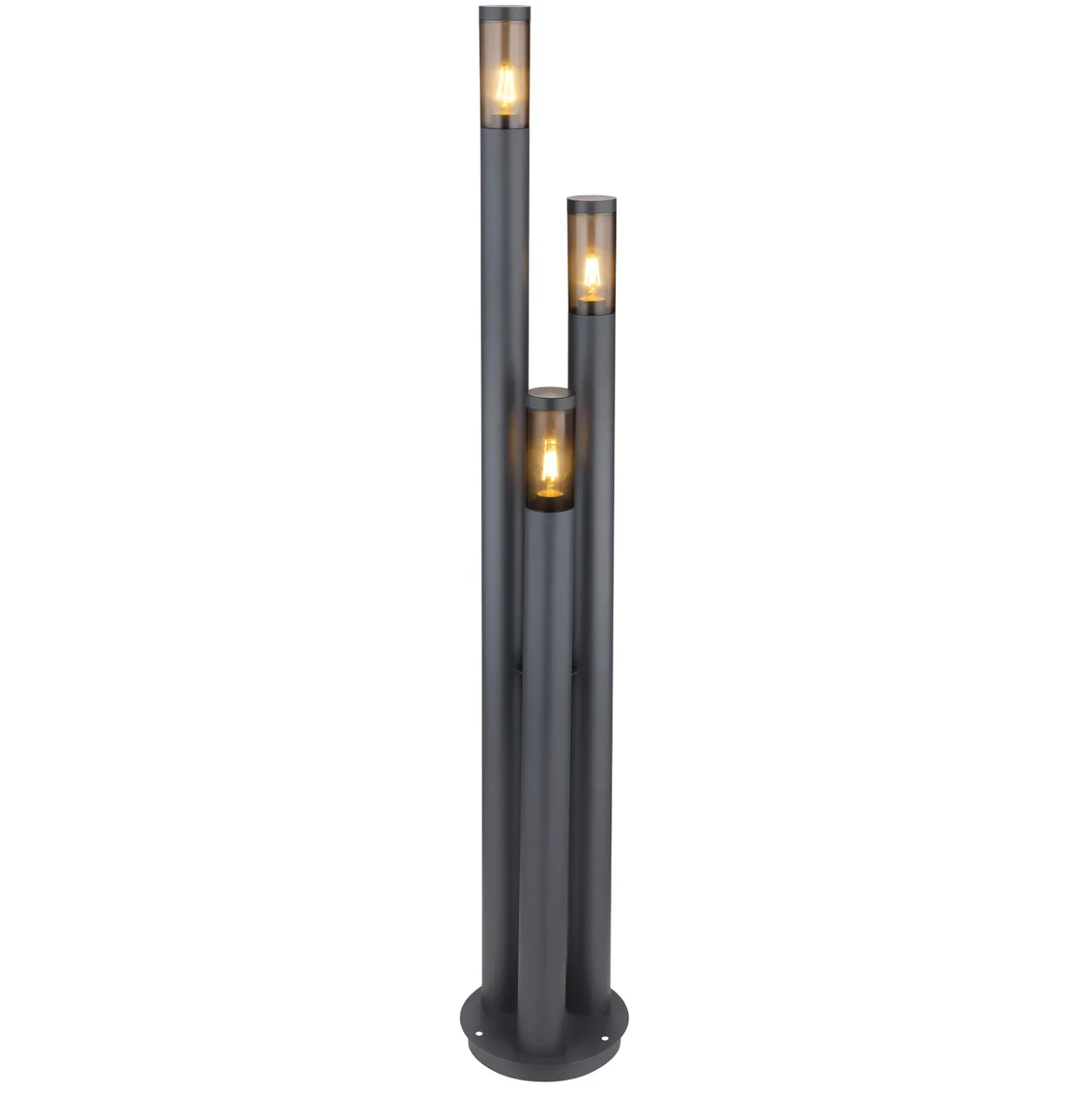 Farola Boston, 3 luces, antracita