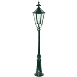 Farola Dublín de aluminio fundido a presión, verde