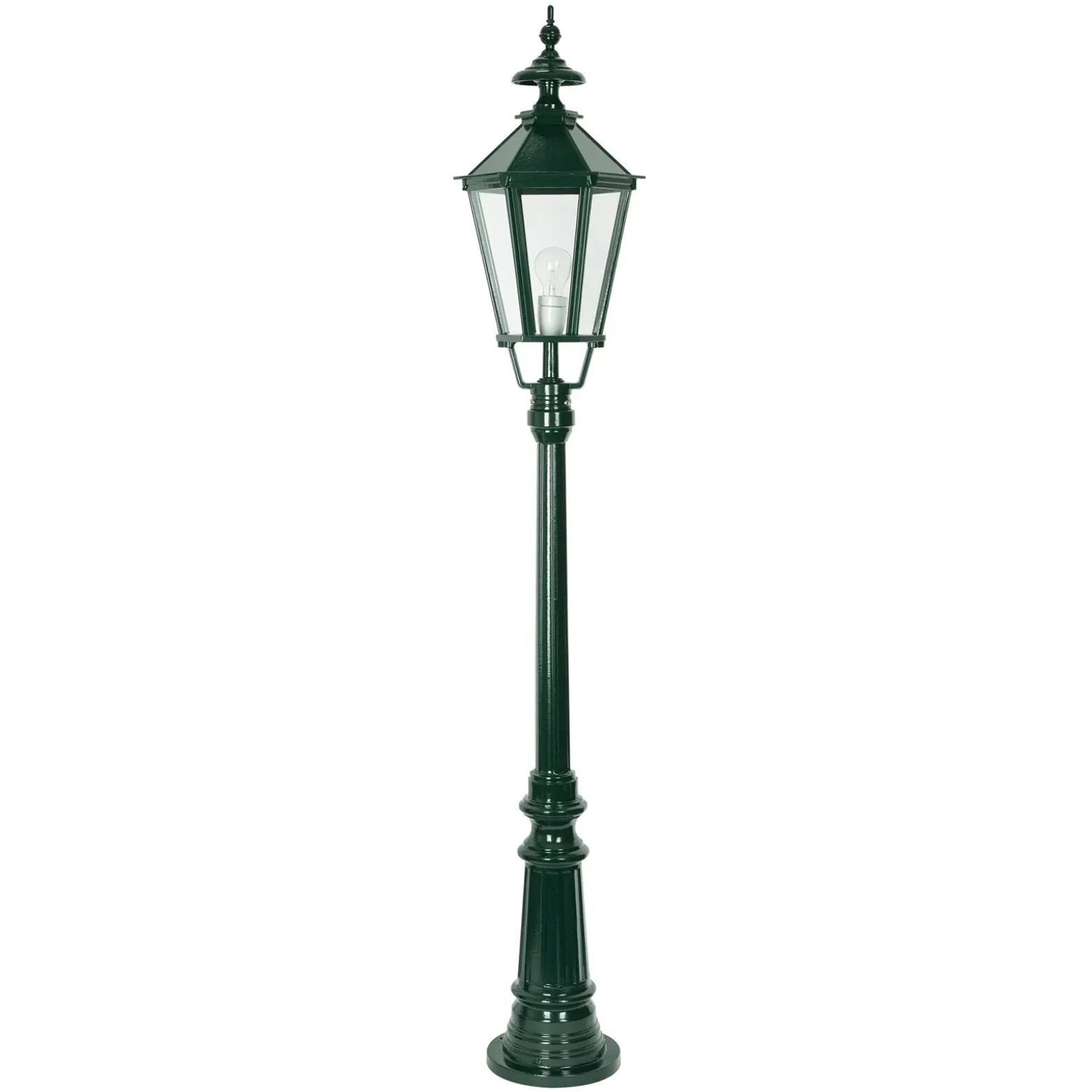 Farola Dublín de aluminio fundido a presión, verde