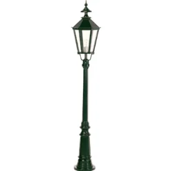 Farola Dublín de aluminio fundido a presión, negra