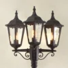 Farola Firenze, 3 luces, negro