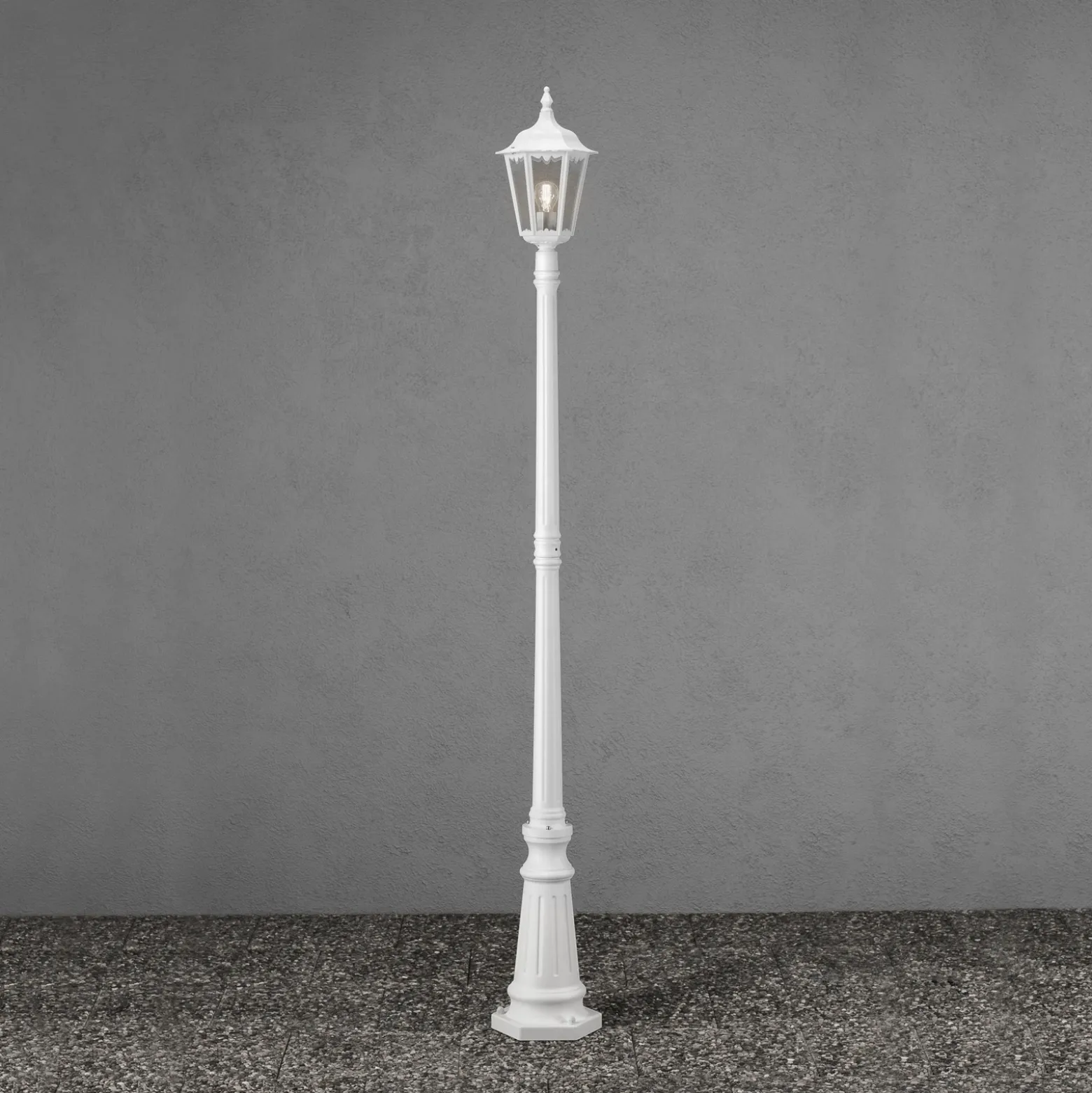 Farola Firenze, 1 luz, blanco