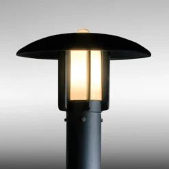 Farola Heimdal, altura 200 cm, negra