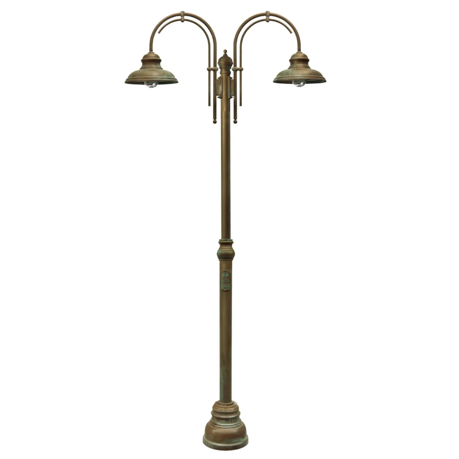 Farola Luca, 2 luces con arco doble