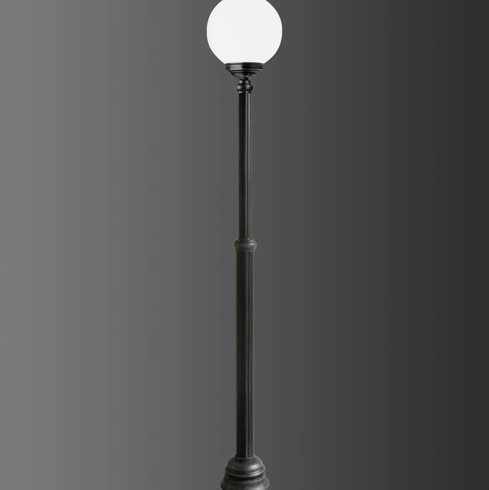 Farola 1143, 1 luz, negro/blanco