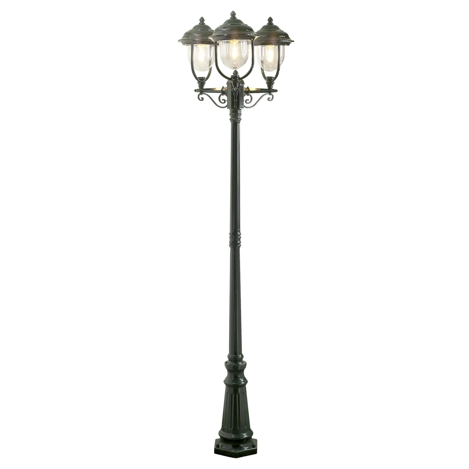 Farola romántica 3 puntos PARMA, verde