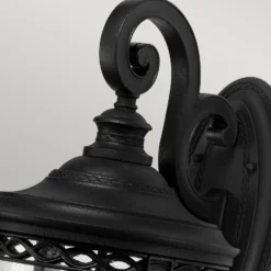 Farol de pared English Bridle IP44 26,7 cm negro