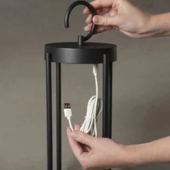 Farol LED decorativo Manorola, USB, atenuable