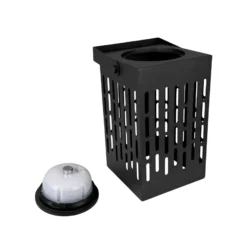 Farol LED solar Luma de Dyberg Larsen, negro, 20 cm, IP44