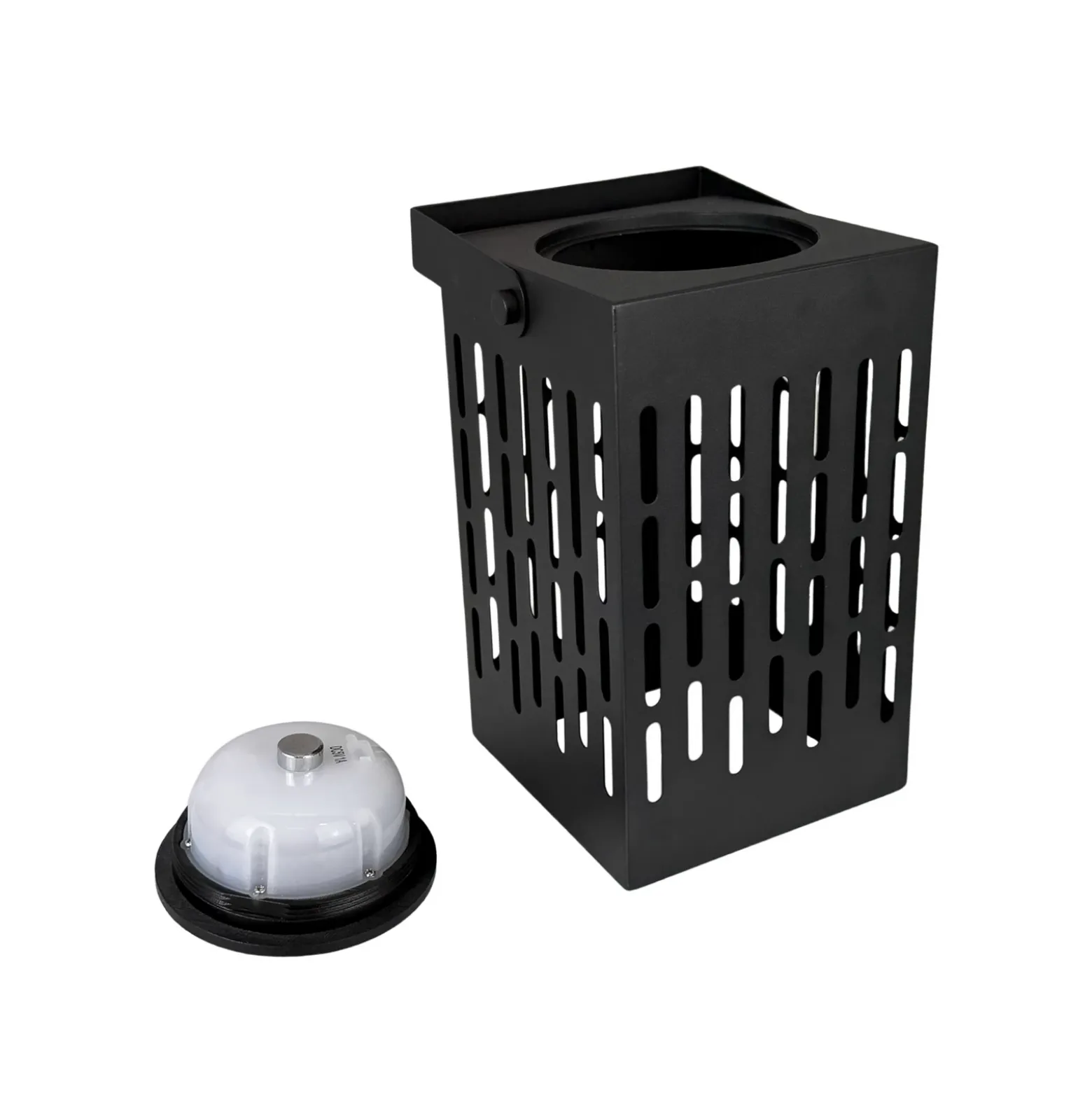 Farol LED solar Luma de Dyberg Larsen, negro, 20 cm, IP44