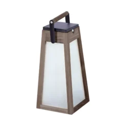 Farol solar LED Tecka, teca Duratec gris 39cm