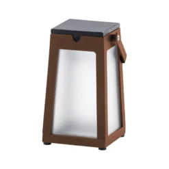 Farol solar LED Tinka portátil, corten