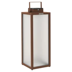 Farol solar LED Tradition, corten, altura 65 cm
