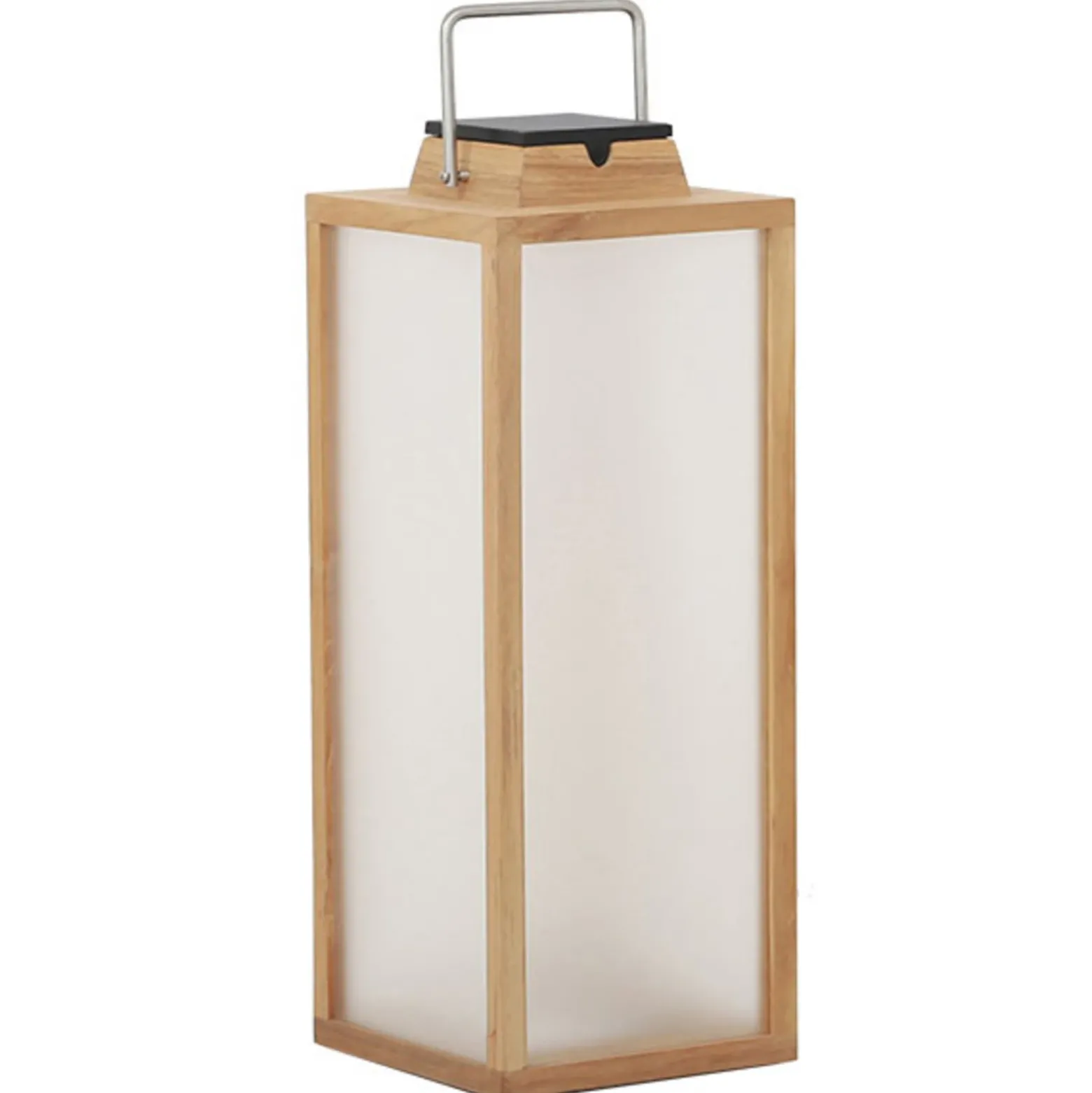 Farol solar LED Tradition de teca Altura 65 cm