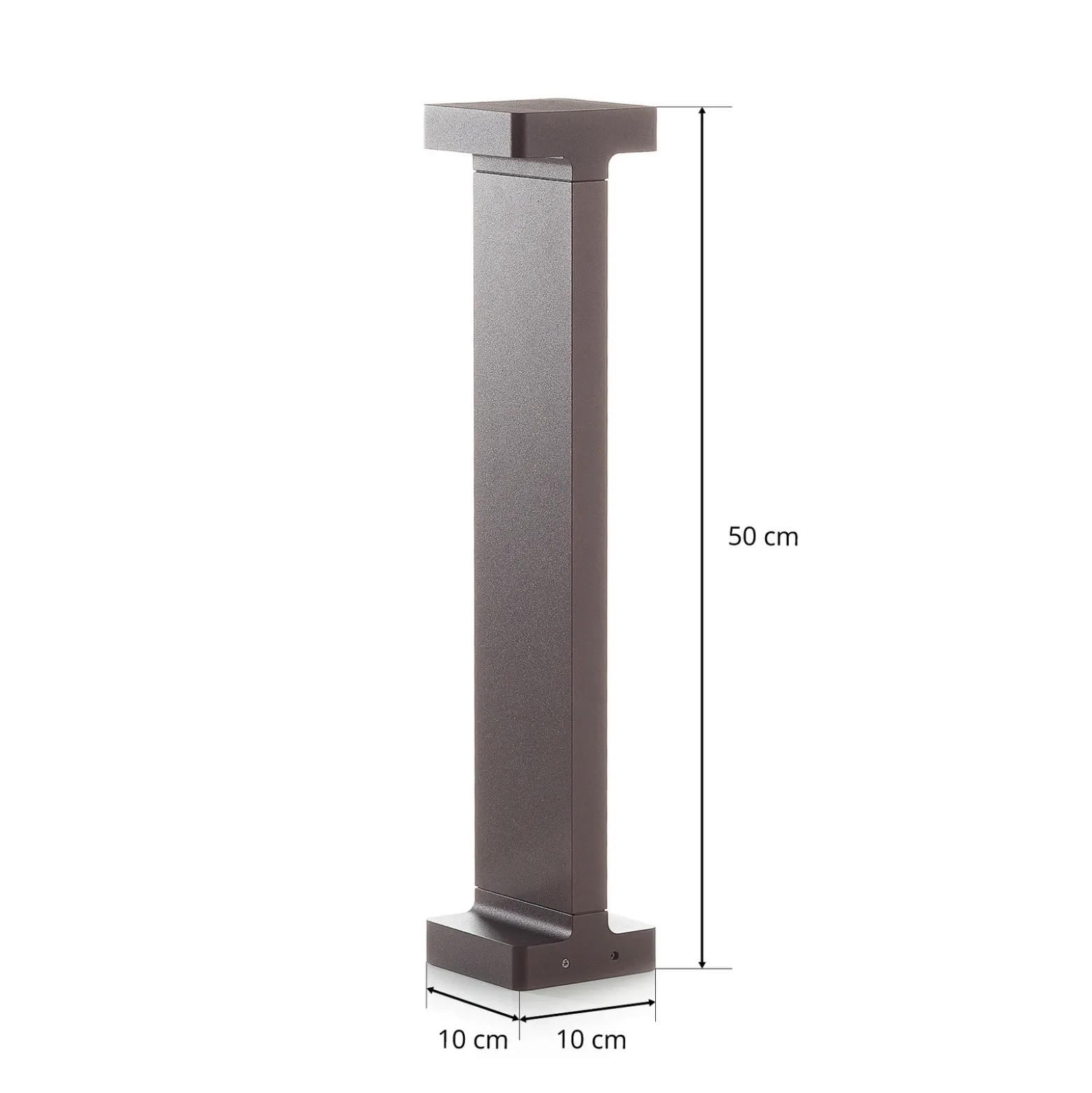 FLOS Casting T 100 - baliza LED 50 cm marrón