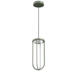 FLOS In Vitro Suspension, 2.700 K, verde claro