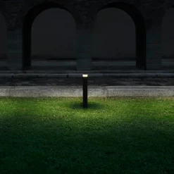 FLOS Pointbreak Bollard 2, 2.700K antracita 90cm