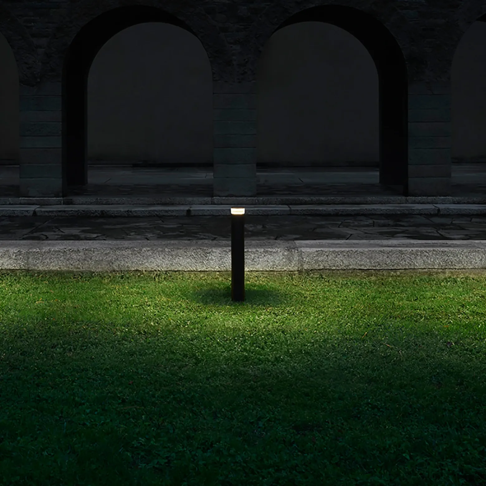 FLOS Pointbreak Bollard 2, 2.700K antracita 90cm
