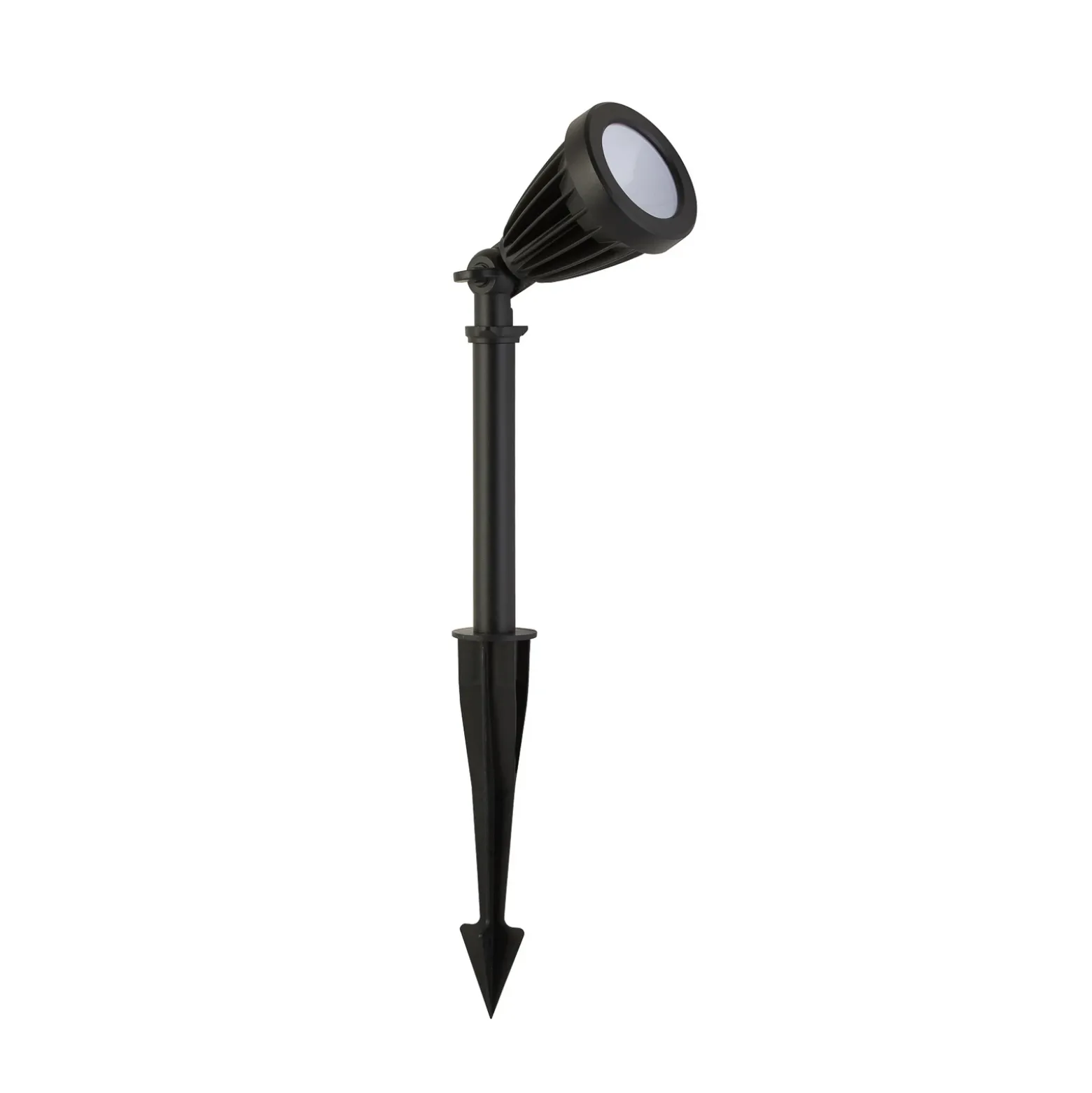 Foco con pica Spikey, negro, metal, 25 cm, IP54