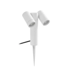 Foco con pica Tulimar de PRIOS, 2 luces, blanco, IP65