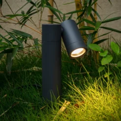 Foco con pica Tulimar de PRIOS, 1 luz, antracita, IP65