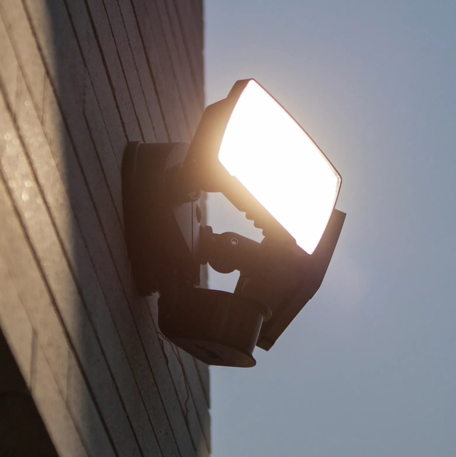Foco de exterior con sensor LED CHIMERA, negro, 2 luces, IP54