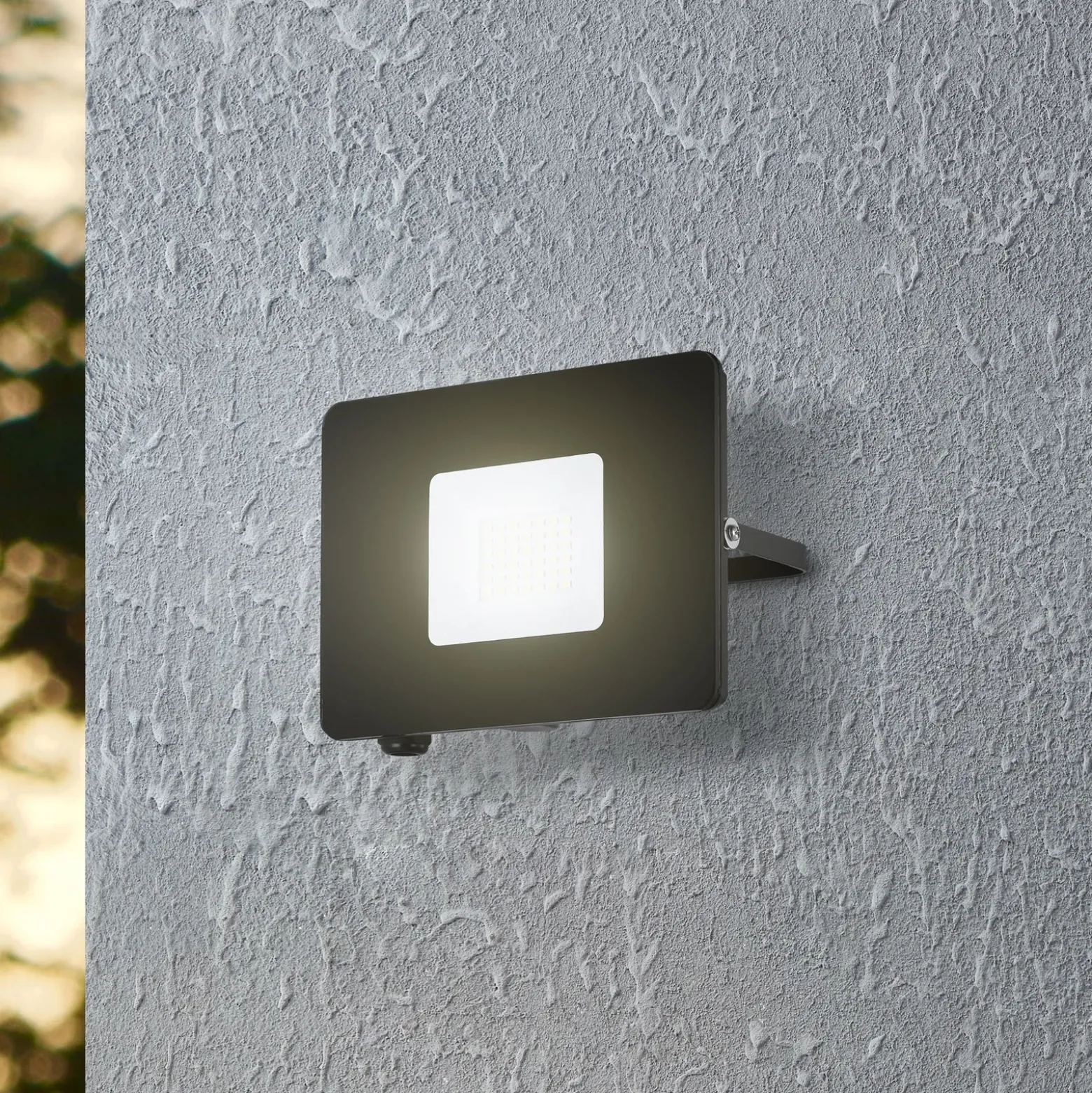 Foco de exterior LED Faedo 3 en negro, 30W