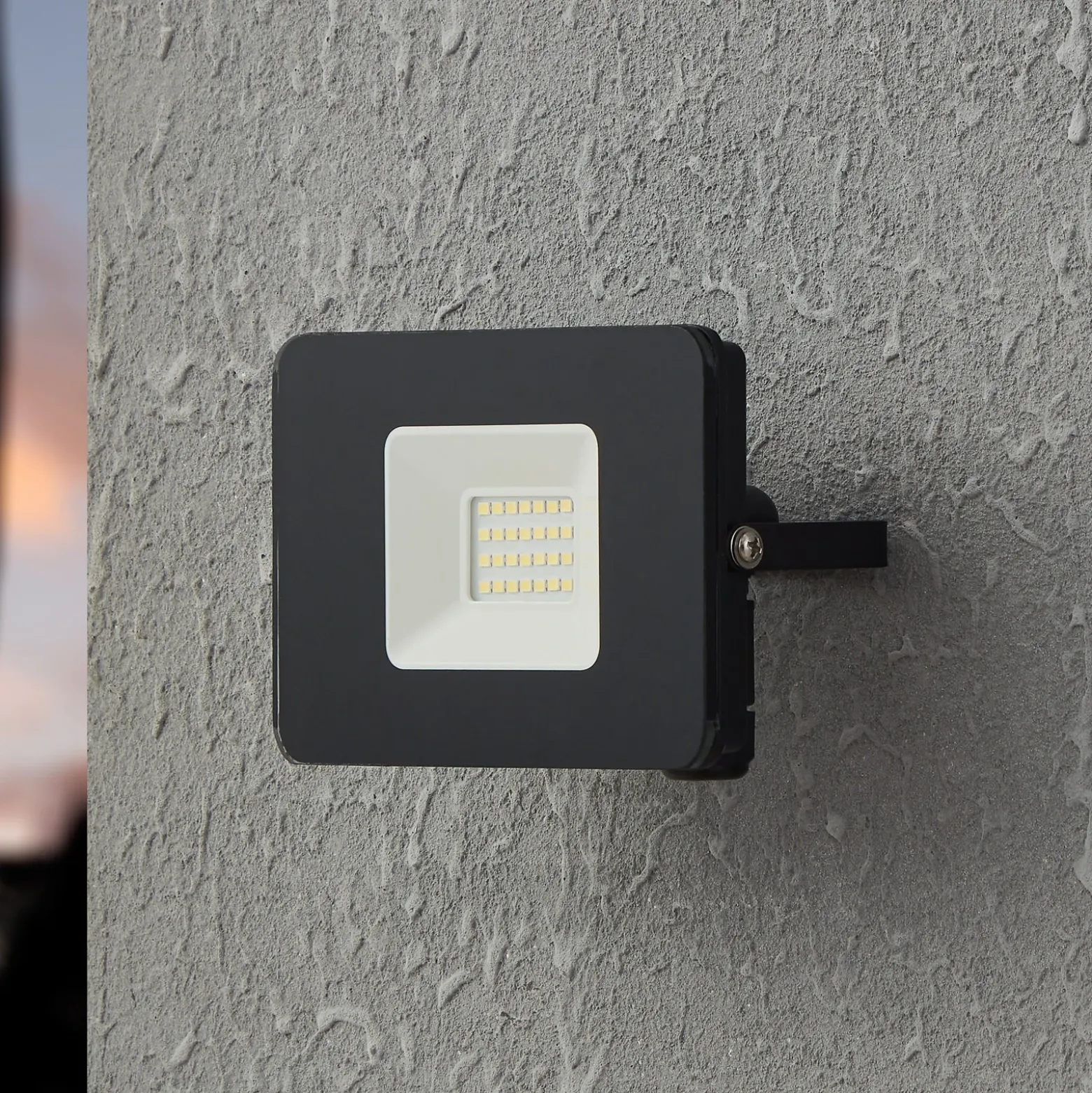 Foco de exterior LED Faedo 3 en negro, 20W