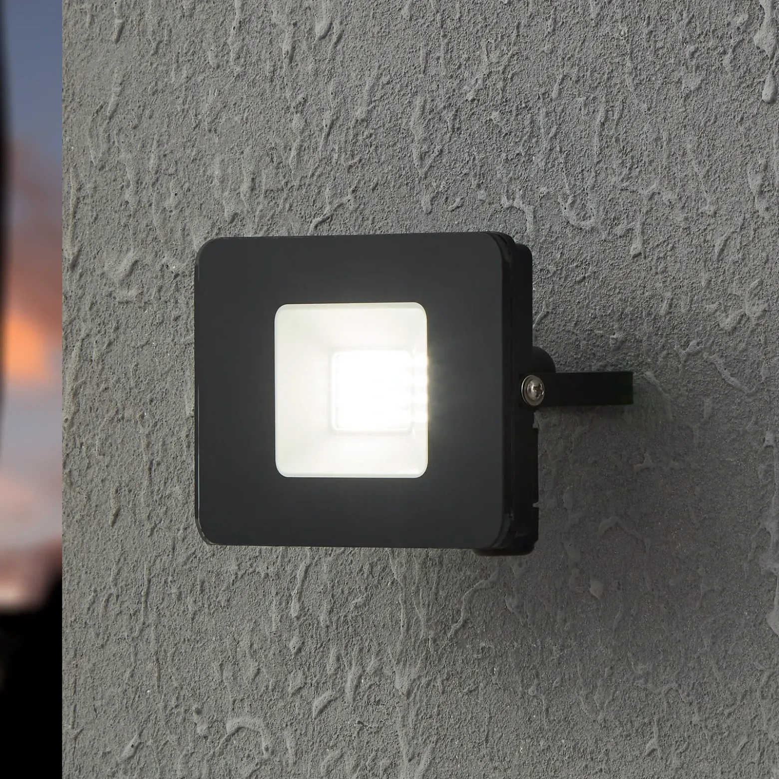 Foco de exterior LED Faedo 3 en negro, 20W