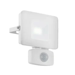 Foco de exterior LED Faedo 3, sensor, blanco, 10W