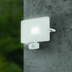 Foco de exterior LED Faedo 3, sensor, blanco, 50W