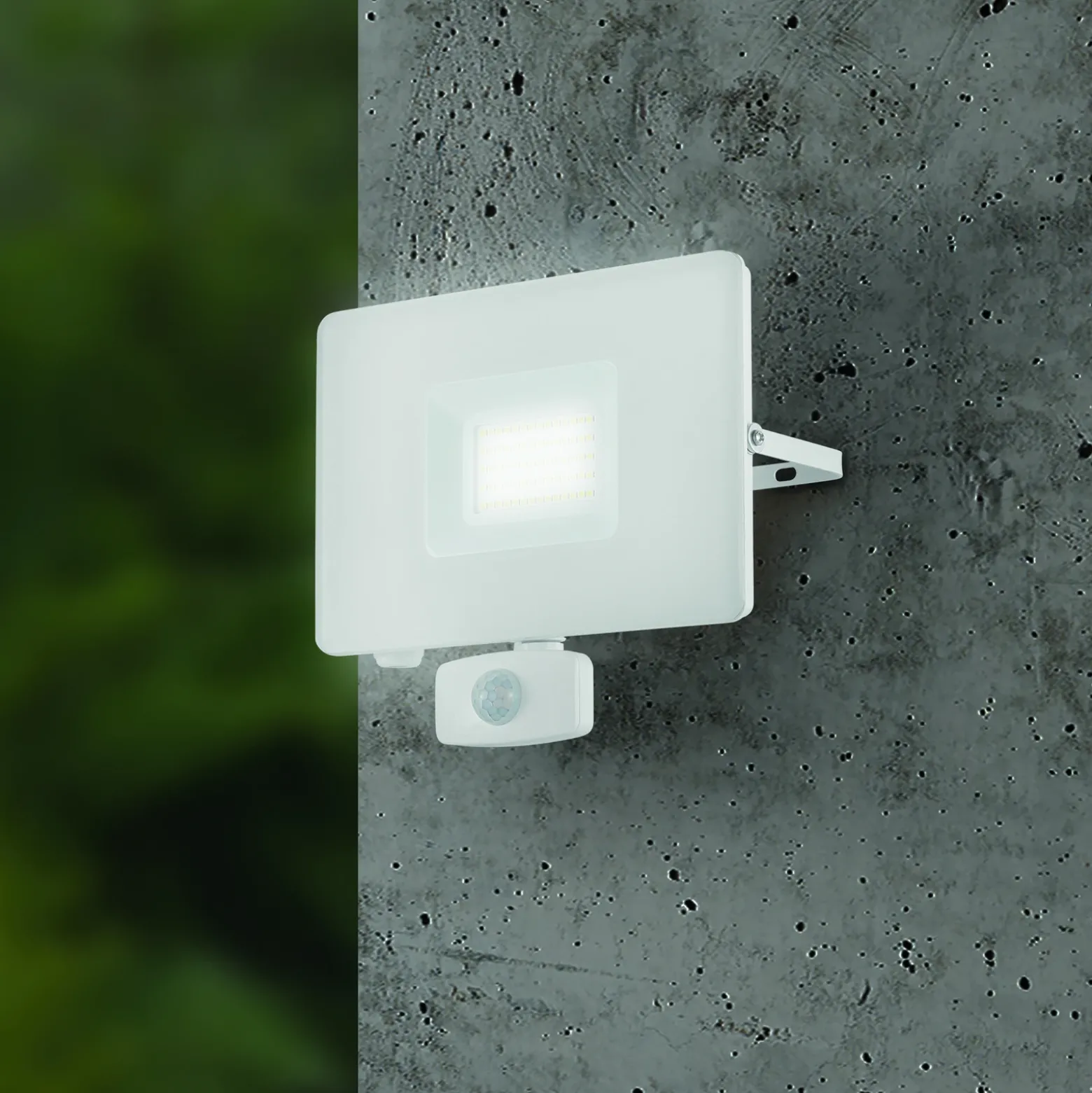 Foco de exterior LED Faedo 3, sensor, blanco, 50W