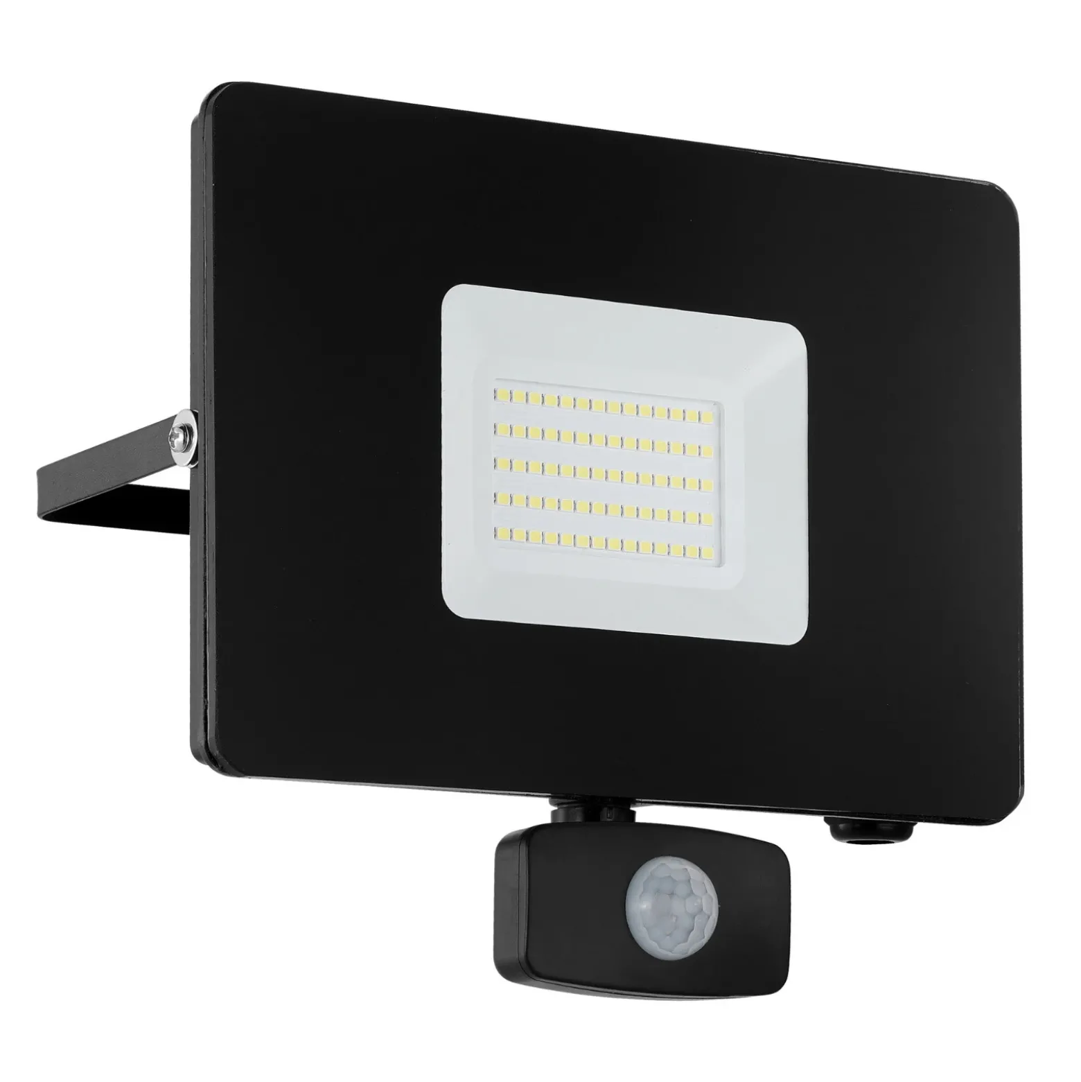 Foco de exterior LED Faedo 3, sensor, negro, 50W