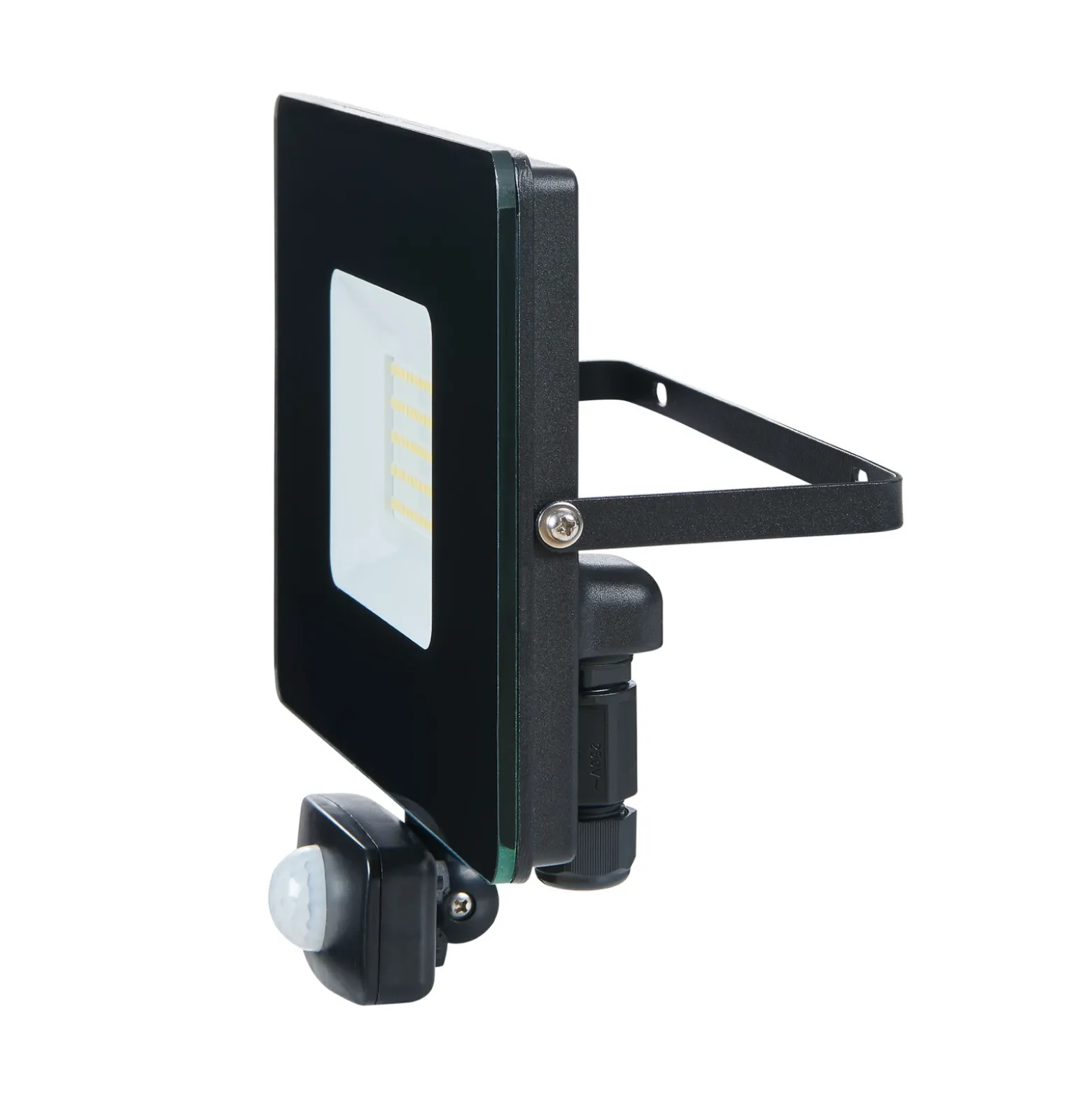 Foco de exterior LED Faedo 3, sensor, negro, 50W