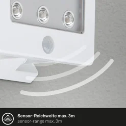 Foco de exterior LED Kollig con sensor IP54 blanco