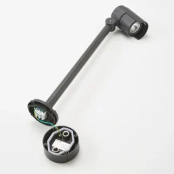 Foco de exterior Lucande LED Beatrix, 58 cm, antracita, aluminio