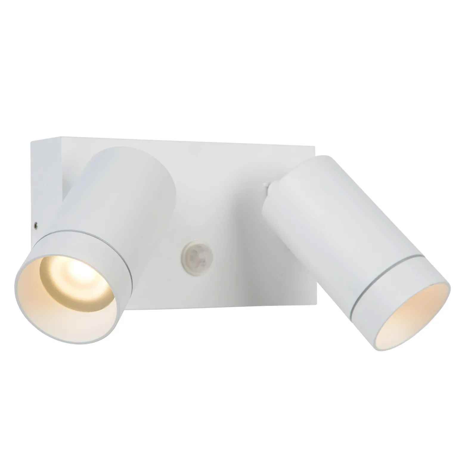Foco de pared de exterior Taylor Sensor, 2 luces blanco