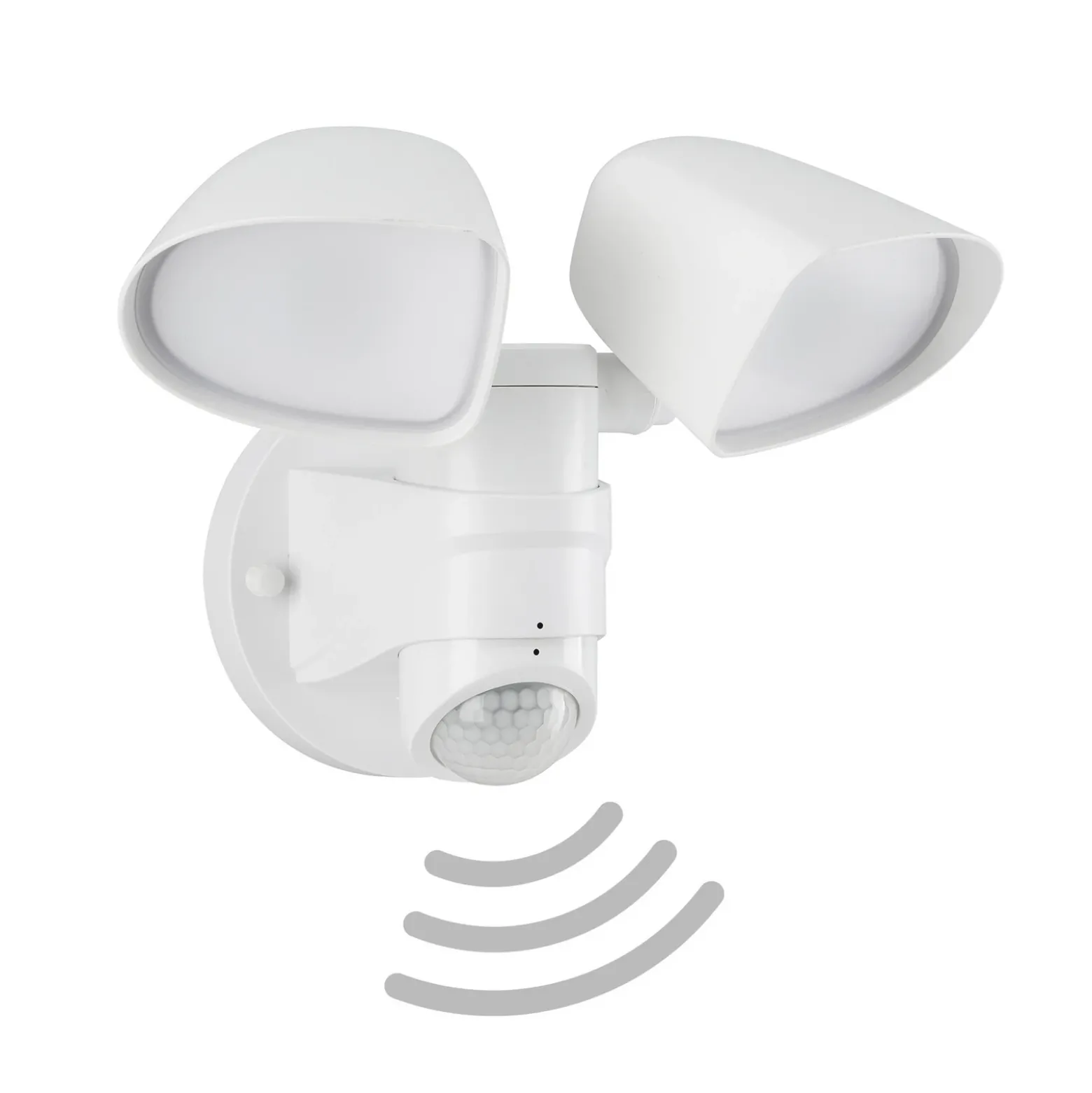 Foco de pared exterior con sensor LED Bilbao 2 luces blanco