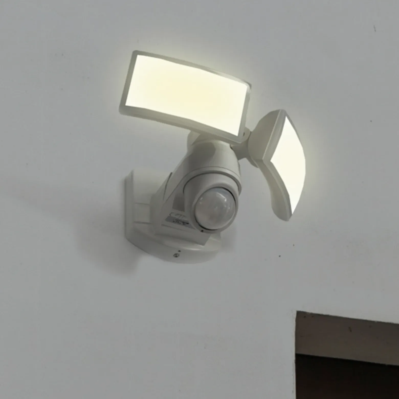 Foco de pared exterior con sensor LED ARC, blanco, 28 cm, 2 luces, IP54