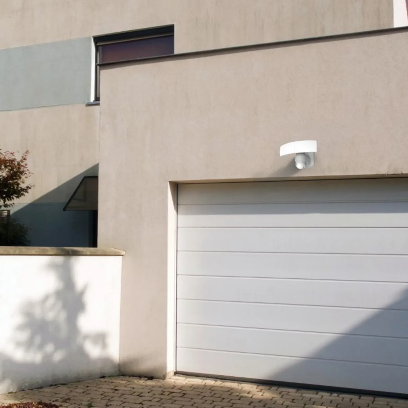 Foco de pared exterior con sensor LED ARC, blanco, 28 cm, 2 luces, IP54