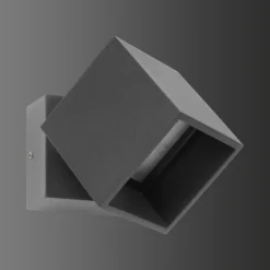 Foco de pared exterior LED 5002, móvil, grafito