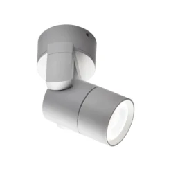 Foco de pared exterior Skiros, IP55, gris