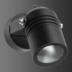Foco de pared LED para exterior 5019, negro, IP54
