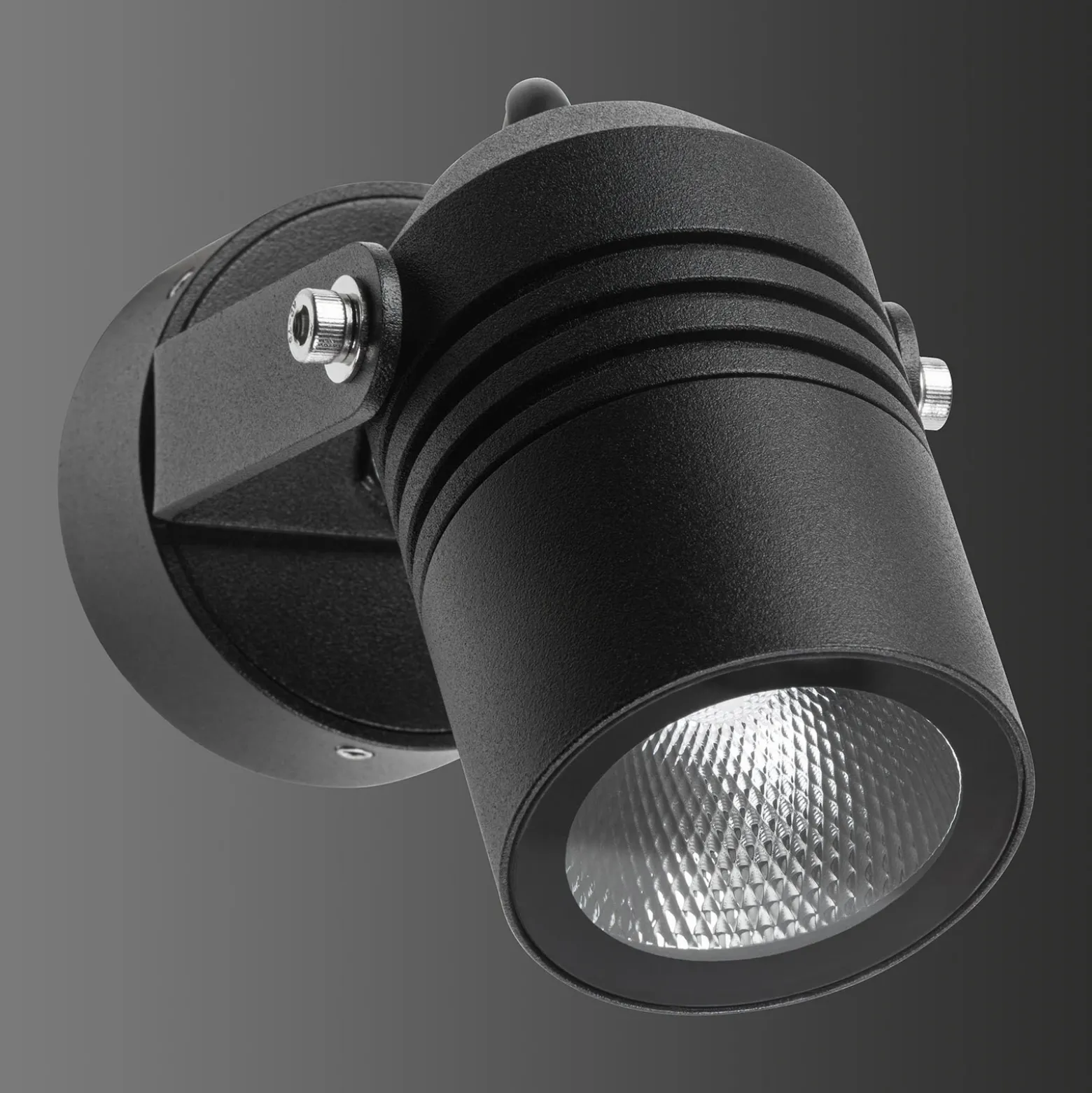 Foco de pared LED para exterior 5019, negro, IP54