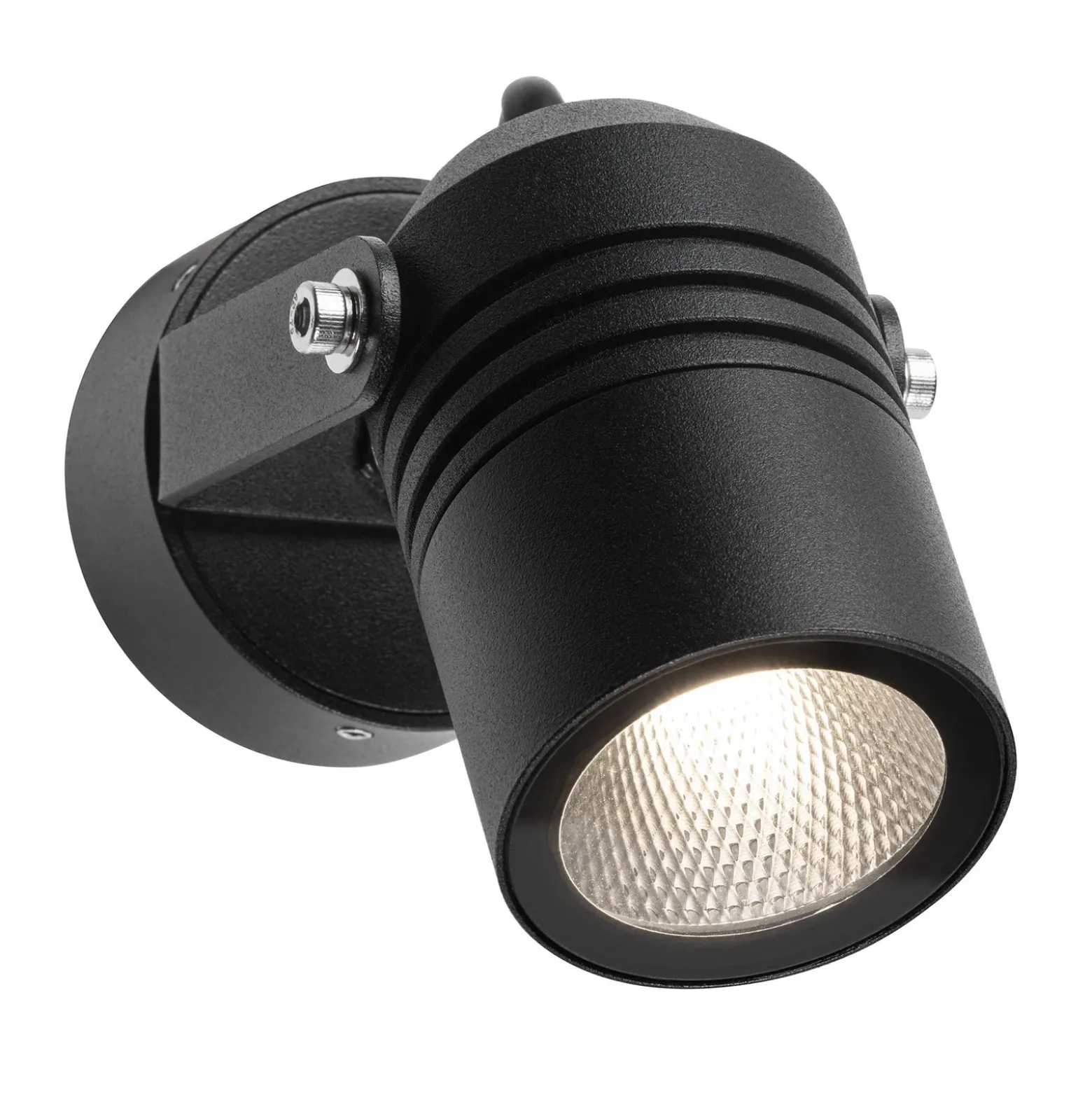 Foco de pared LED para exterior 5019, negro, IP54