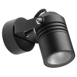 Foco de pared LED para exterior 5019, negro, IP54