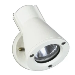 Foco de pared para exterior 639, blanco, orientable y giratorio